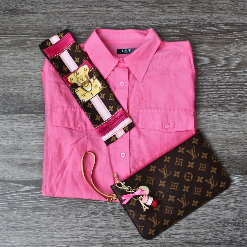 NEW RALPH LAUREN Pink Long Sleeve Shirt